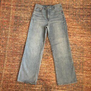 Gap wide leg high waist light wash jeans